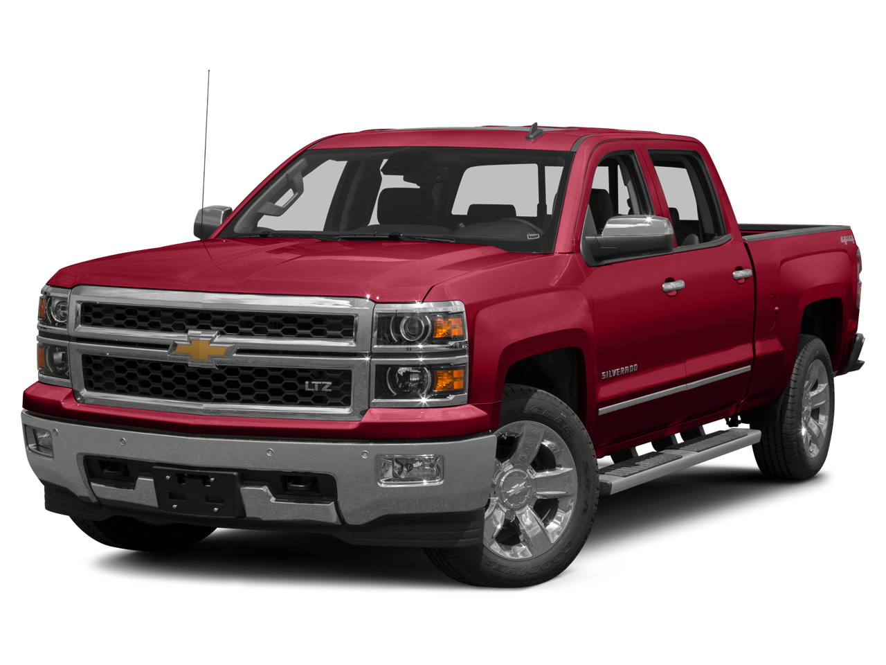 2015 Chevrolet Silverado 1500 LT in White Diamond Tricoat — front three-quarter view