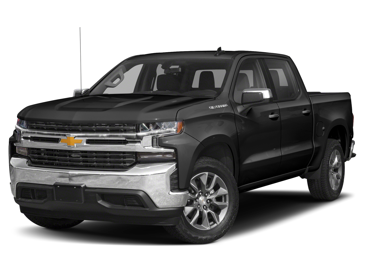 2021 Chevrolet Silverado 1500 RST in Summit White — front three-quarter view