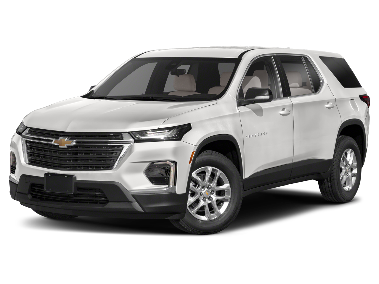 2022 Chevrolet Traverse RS in Mosaic Black Metallic — front three-quarter view