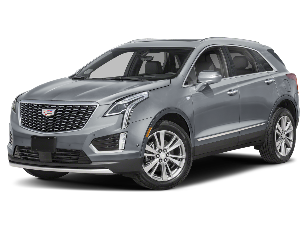 2024 Cadillac XT5 Premium Luxury in Stellar Black Metallic — front three-quarter view