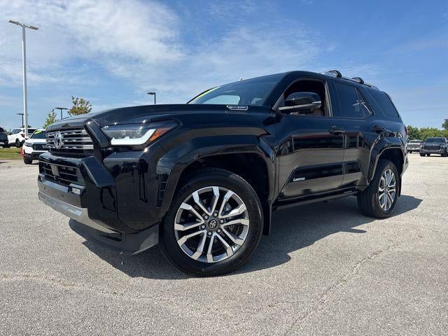2025 Toyota 4Runner Hybrid Limited 4WD (Natl) in Black — front three-quarter view