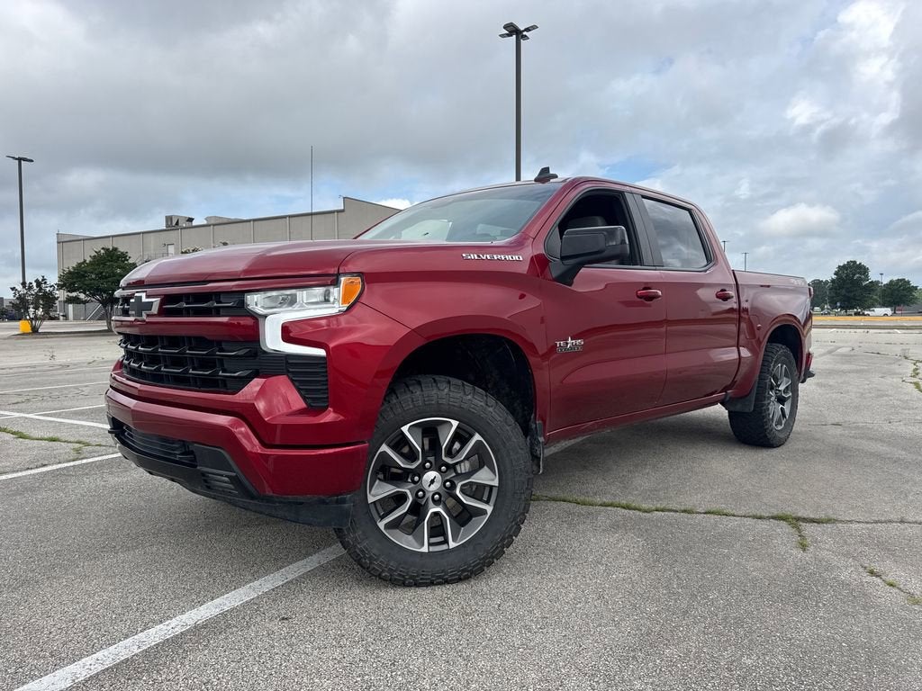 2024 Chevrolet Silverado 1500 RST in Radiant Red Tintcoat — front three-quarter view