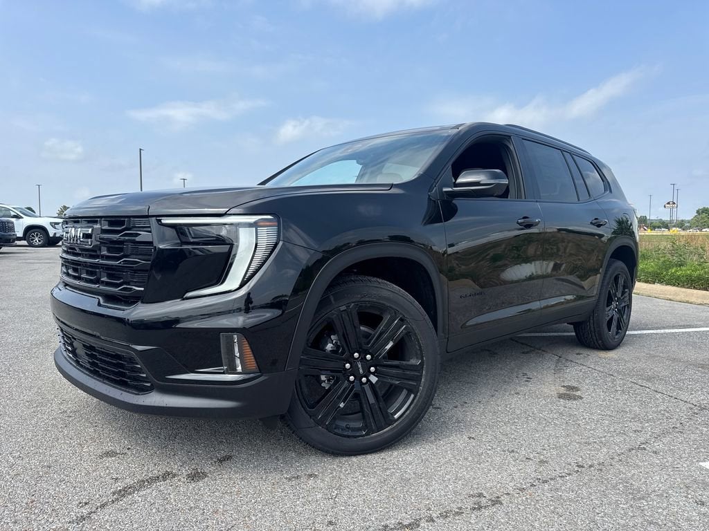 2026 GMC Acadia Elevation in Ebony Twilight Metallic — front three-quarter view