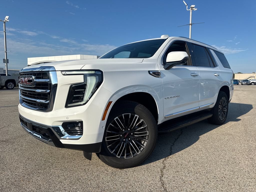 2026 GMC Yukon Elevation in Summit White — front three-quarter view