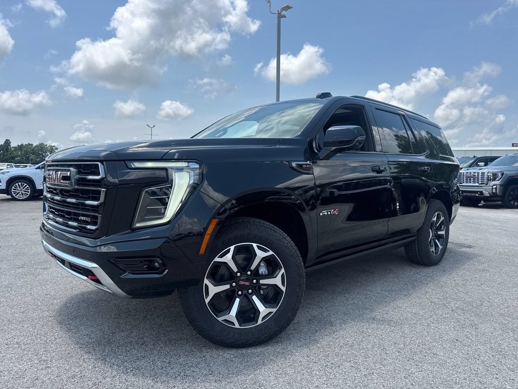 2026 GMC Yukon AT4 in Onyx Black — front three-quarter view