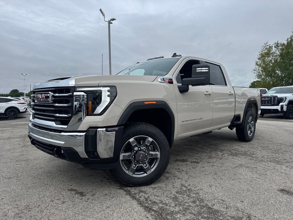 2026 GMC Sierra 2500 HD SLE in Coastal Dune — front three-quarter view