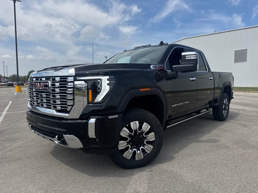 2026 GMC Sierra 2500 HD Denali in Onyx Black — front three-quarter view