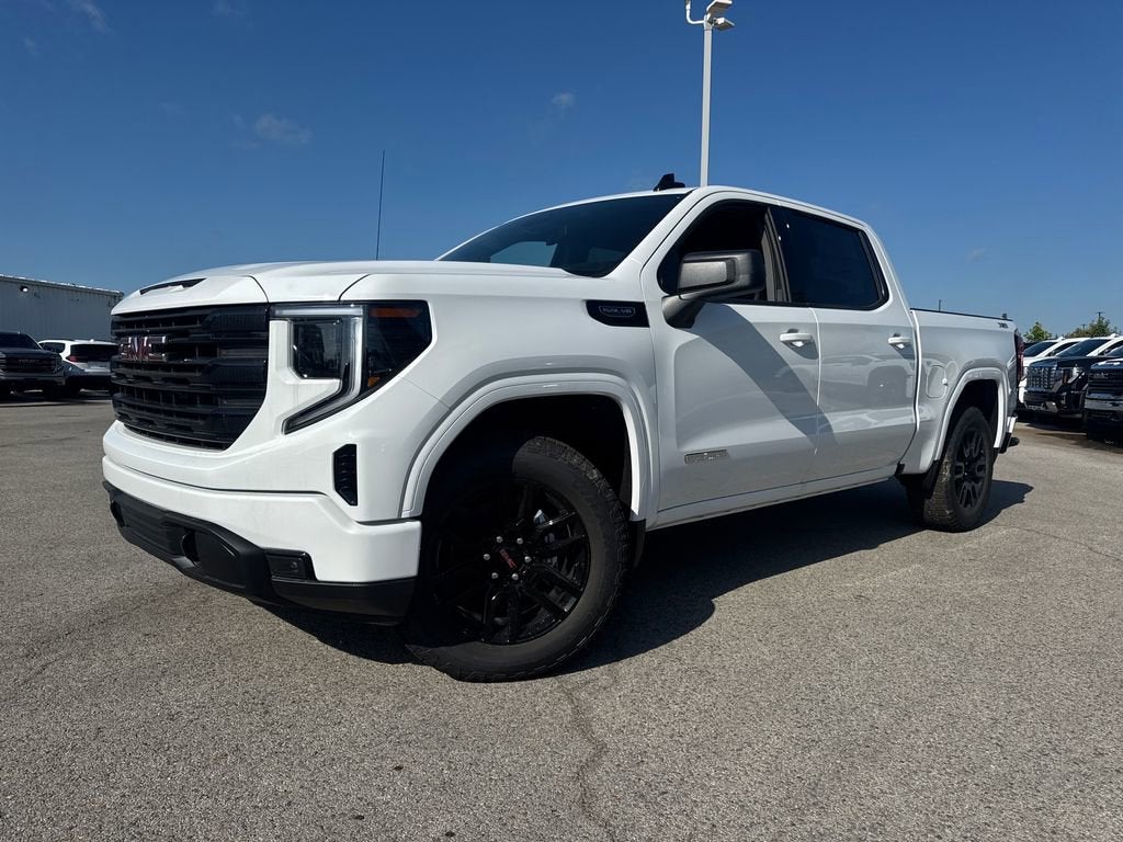 2026 GMC Sierra 1500 Elevation in Summit White — front three-quarter view