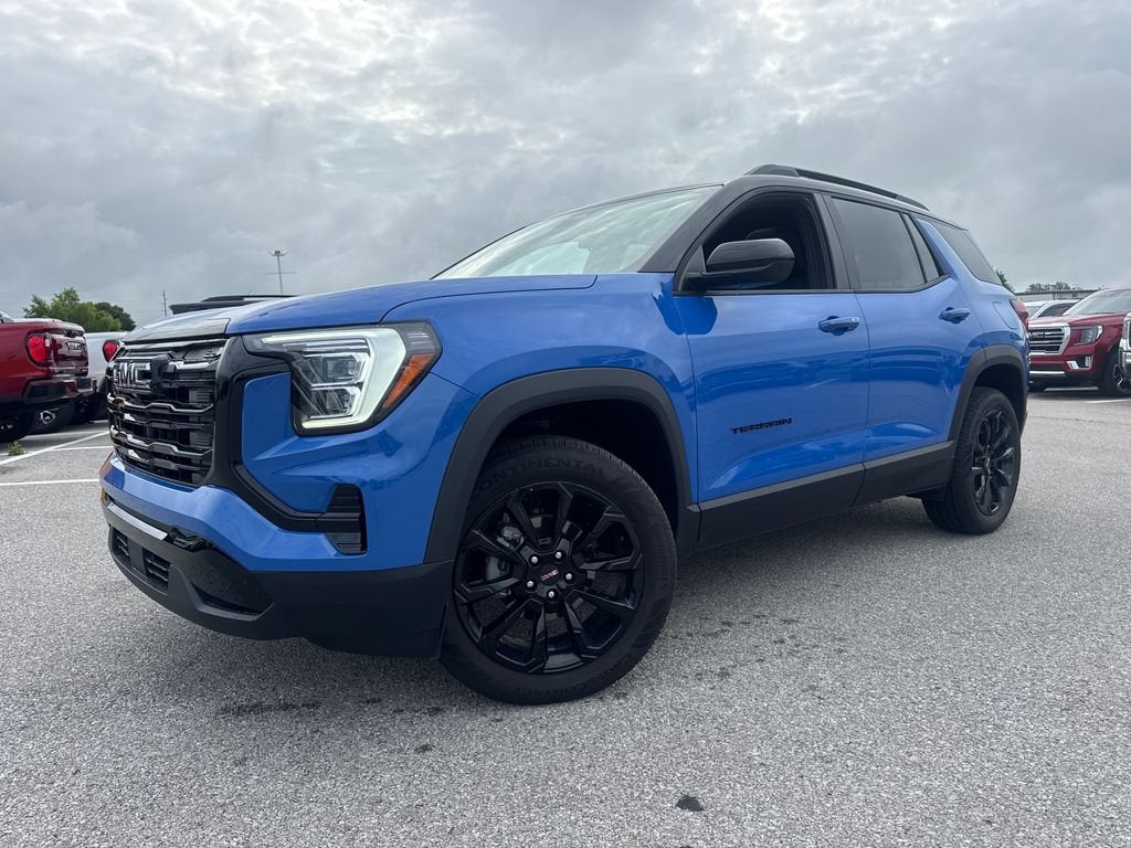2026 GMC Terrain Elevation in Rapids Metallic — front three-quarter view