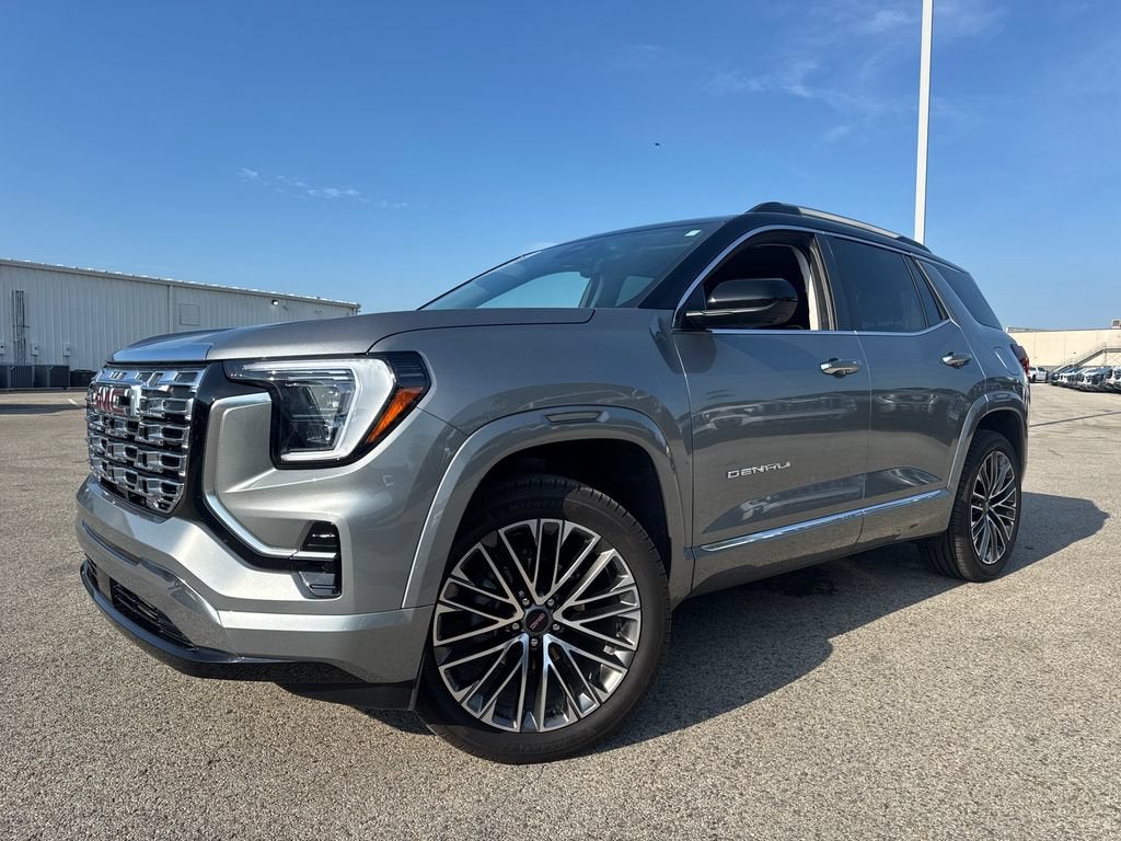 2026 GMC Terrain Denali in Sterling Metallic — front three-quarter view