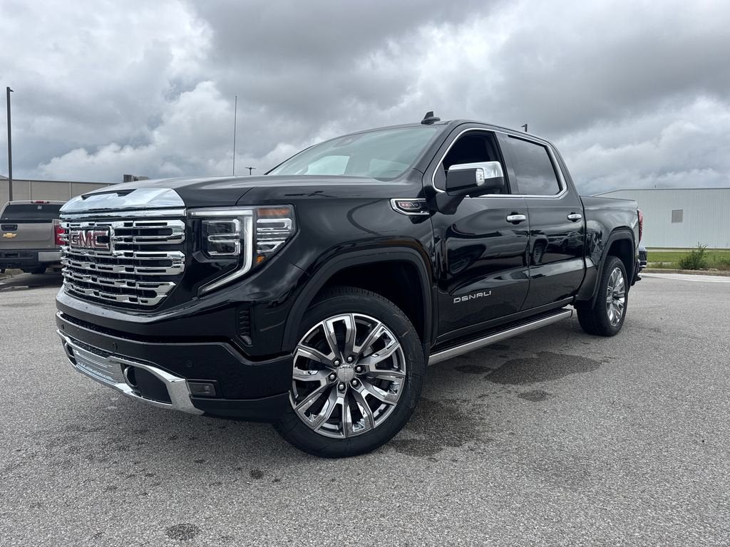 2026 GMC Sierra 1500 Denali in Onyx Black — front three-quarter view