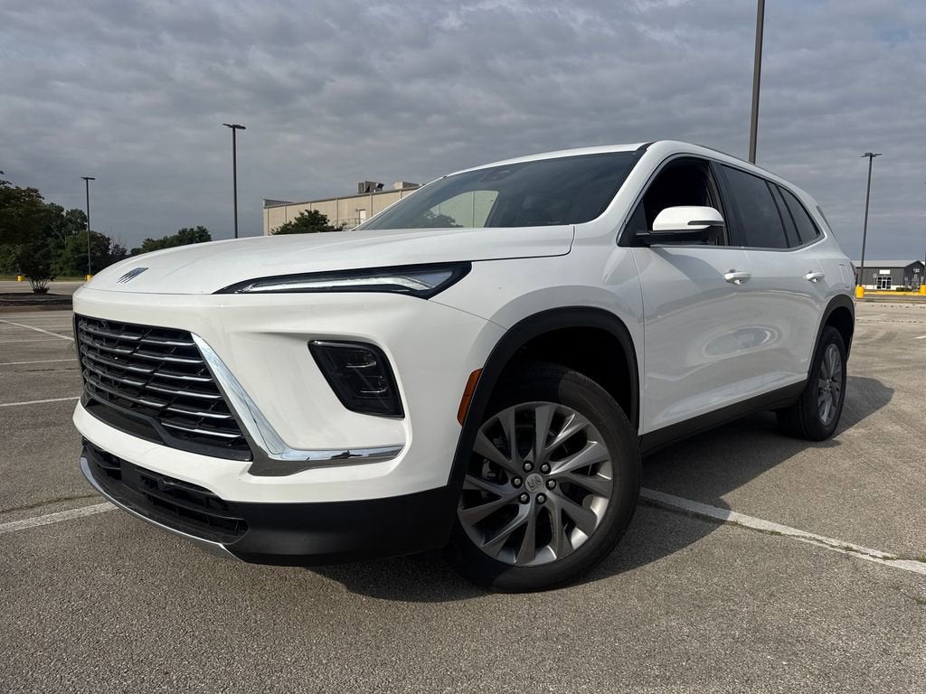 2026 Buick Enclave Preferred in Summit White — front three-quarter view