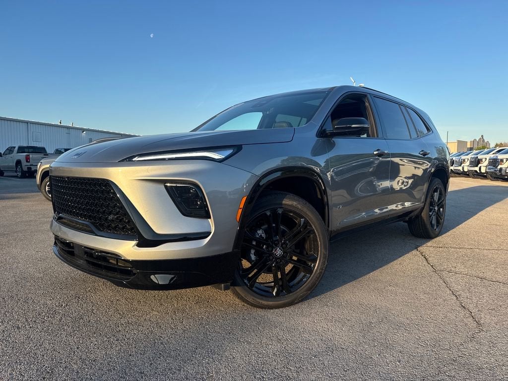 2026 Buick Enclave Sport Touring in Moonstone Gray Metallic — front three-quarter view