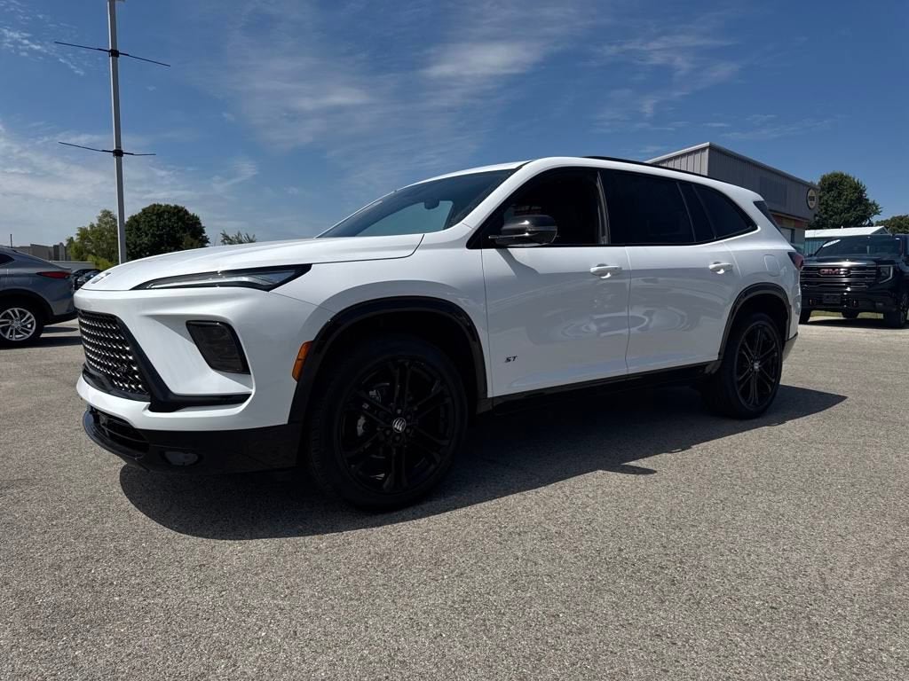 2026 Buick Enclave Sport Touring in Summit White — front three-quarter view