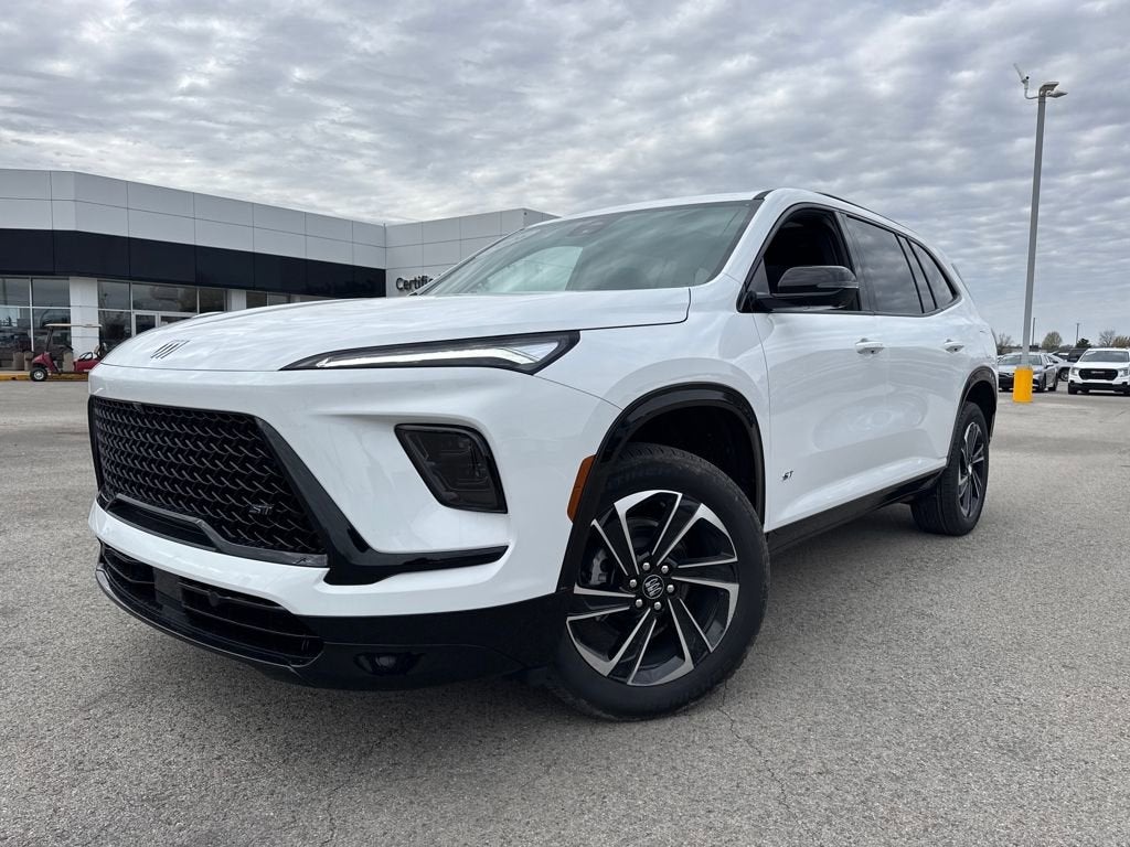 2026 Buick Enclave Sport Touring in Summit White — front three-quarter view