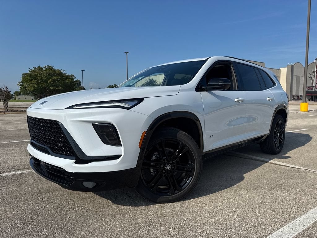 2026 Buick Enclave Sport Touring in Iridescent White Tricoat — front three-quarter view