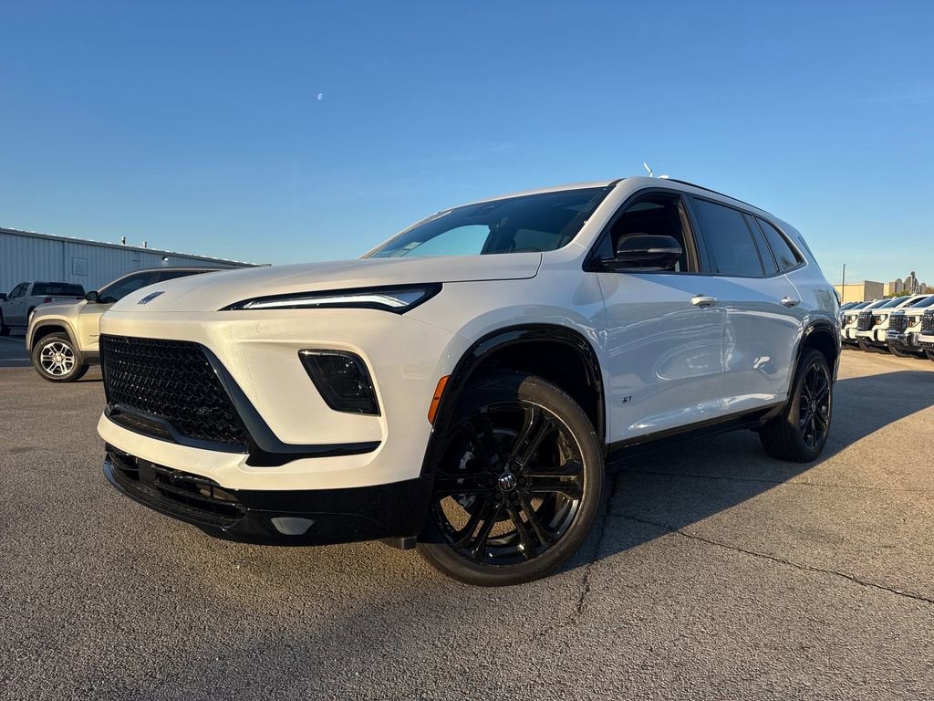 2026 Buick Enclave Sport Touring in Iridescent White Tricoat — front three-quarter view