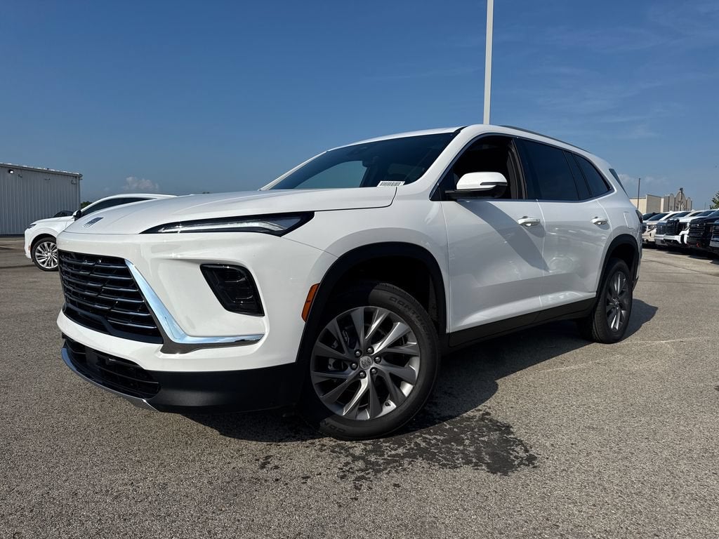 2026 Buick Enclave Preferred in Summit White — front three-quarter view
