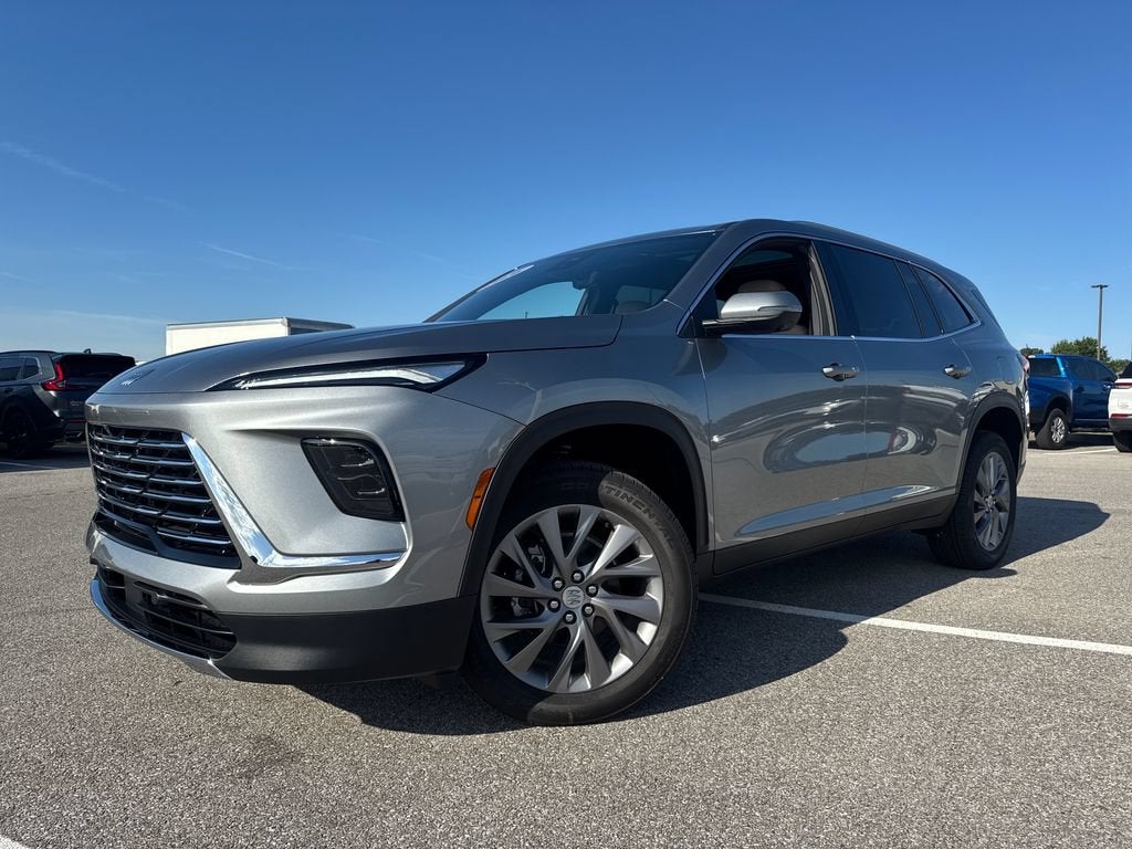 2026 Buick Enclave Preferred in Moonstone Gray Metallic — front three-quarter view