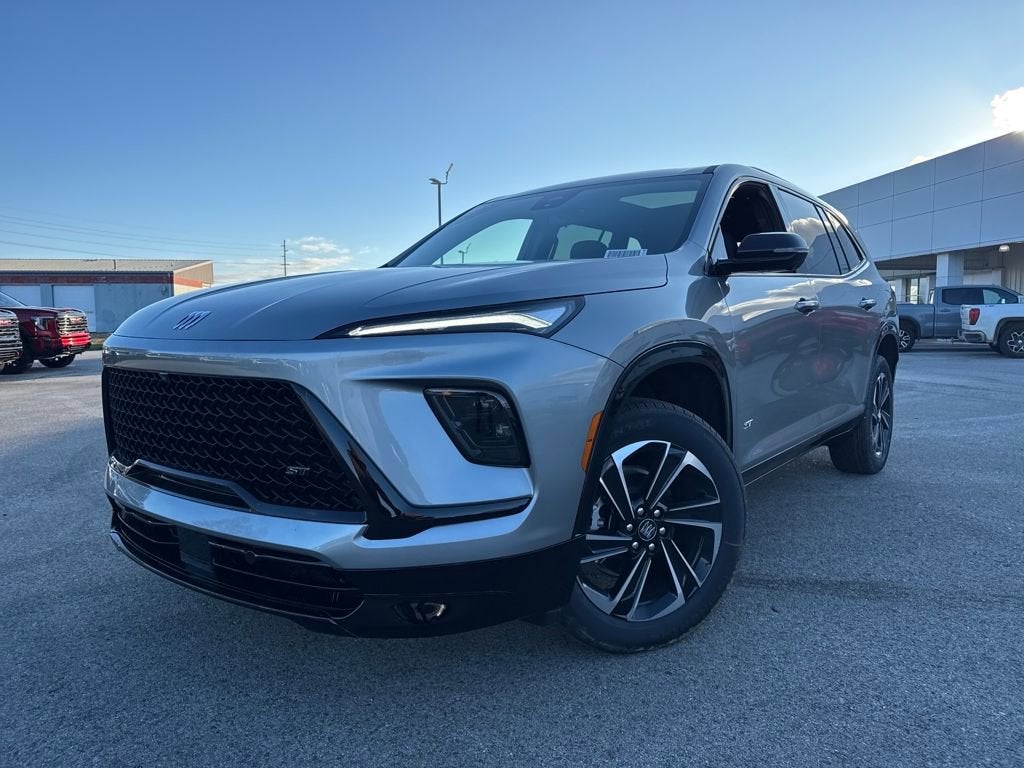 2026 Buick Enclave Sport Touring in Moonstone Gray Metallic — front three-quarter view
