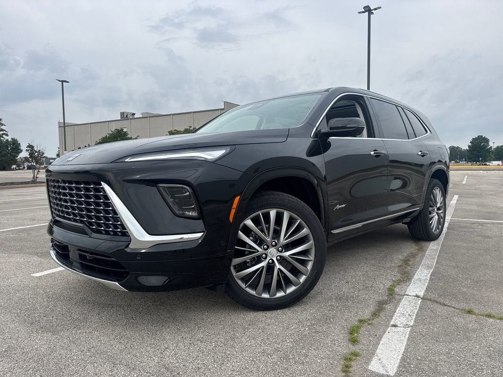 2026 Buick Enclave Avenir in Ebony Twilight Metallic — front three-quarter view