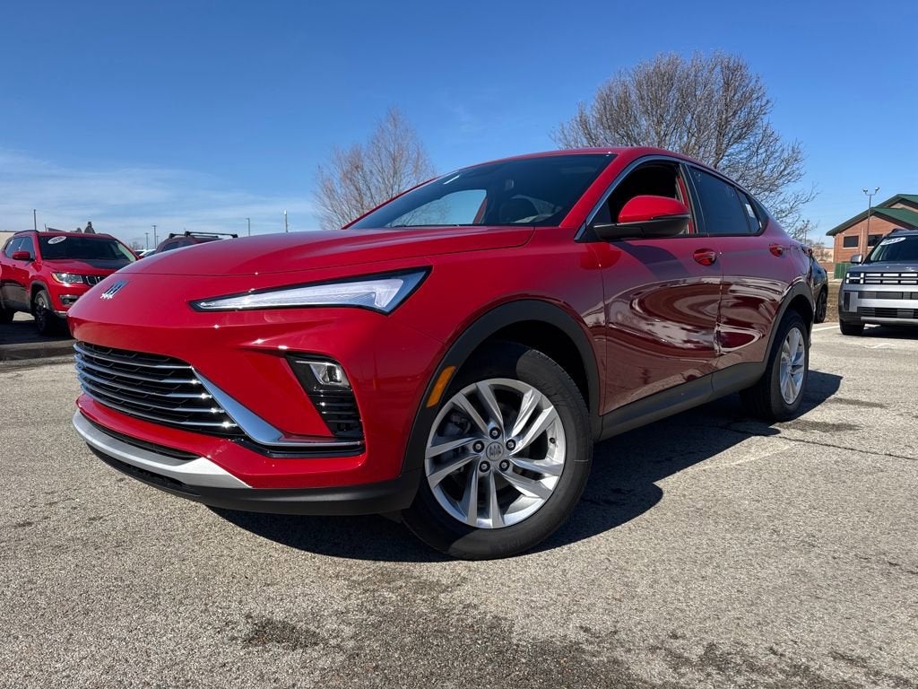 2026 Buick Envista Preferred in Brilliant Red — front three-quarter view