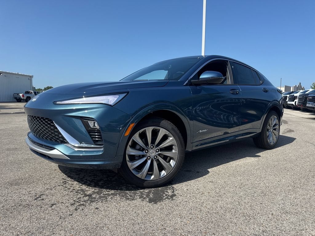 2026 Buick Envista Avenir in Ocean Blue Metallic — front three-quarter view