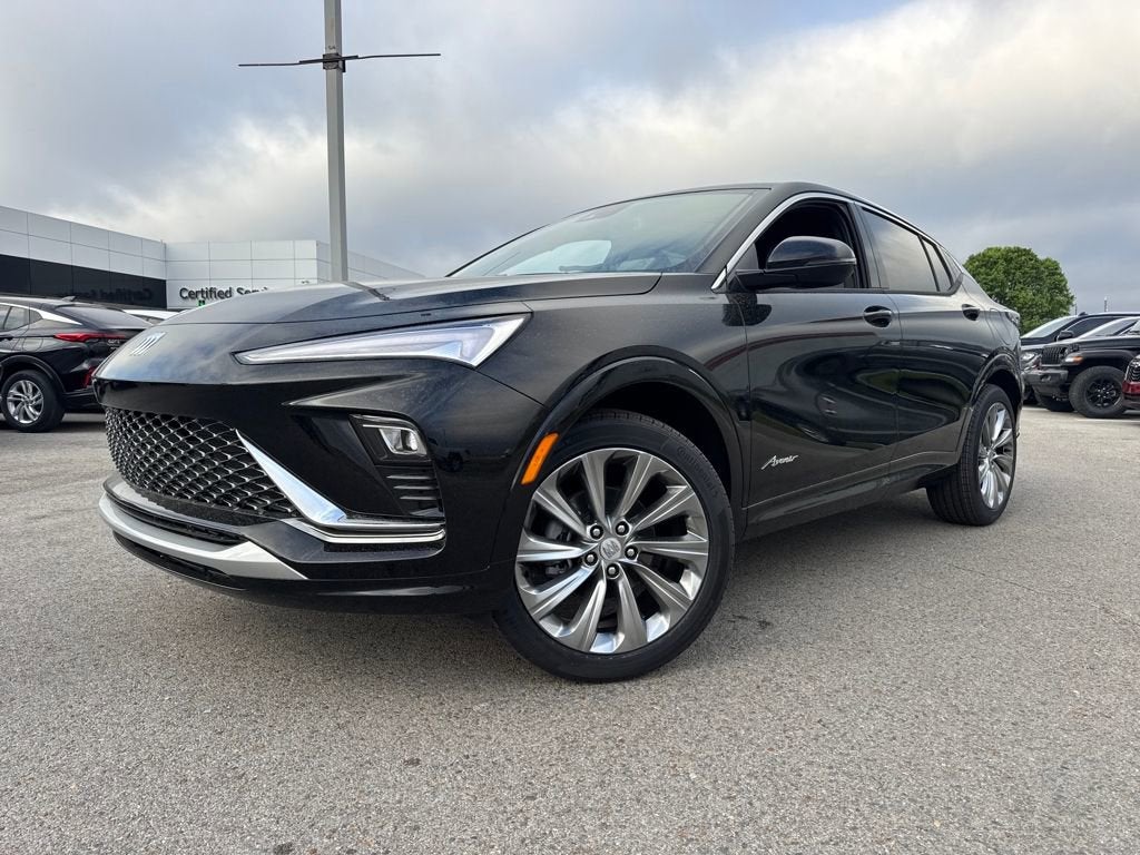 2026 Buick Envista Avenir in Ebony Twilight Metallic — front three-quarter view