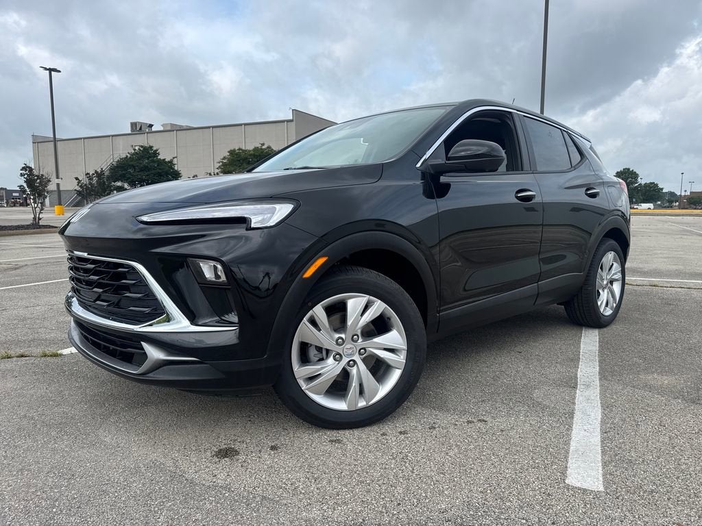 2026 Buick Encore GX Preferred in Ebony Twilight Metallic — front three-quarter view