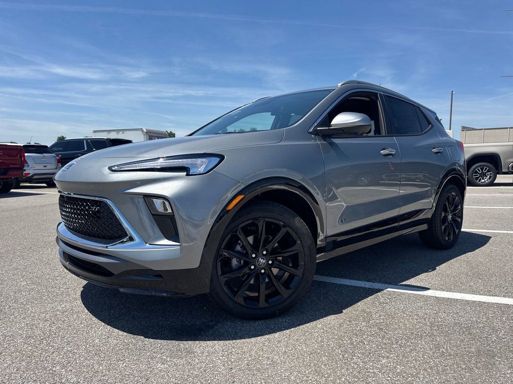 2026 Buick Encore GX Sport Touring in Moonstone Gray Metallic — front three-quarter view