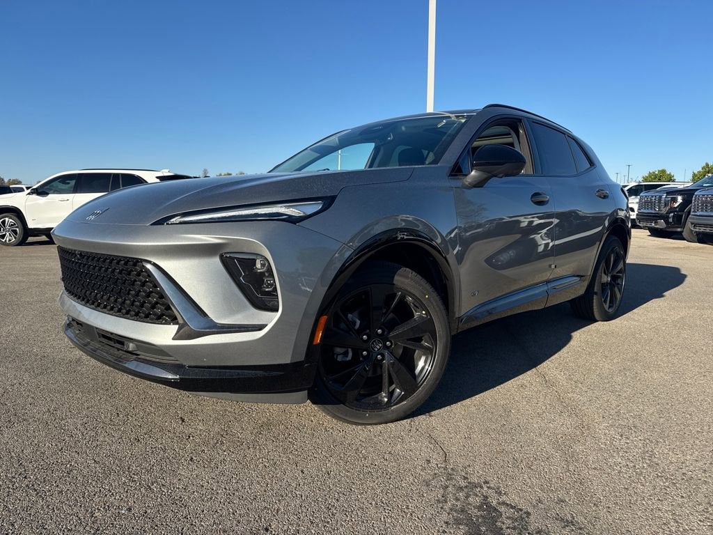 2026 Buick Envision Sport Touring in Moonstone Gray Metallic — front three-quarter view