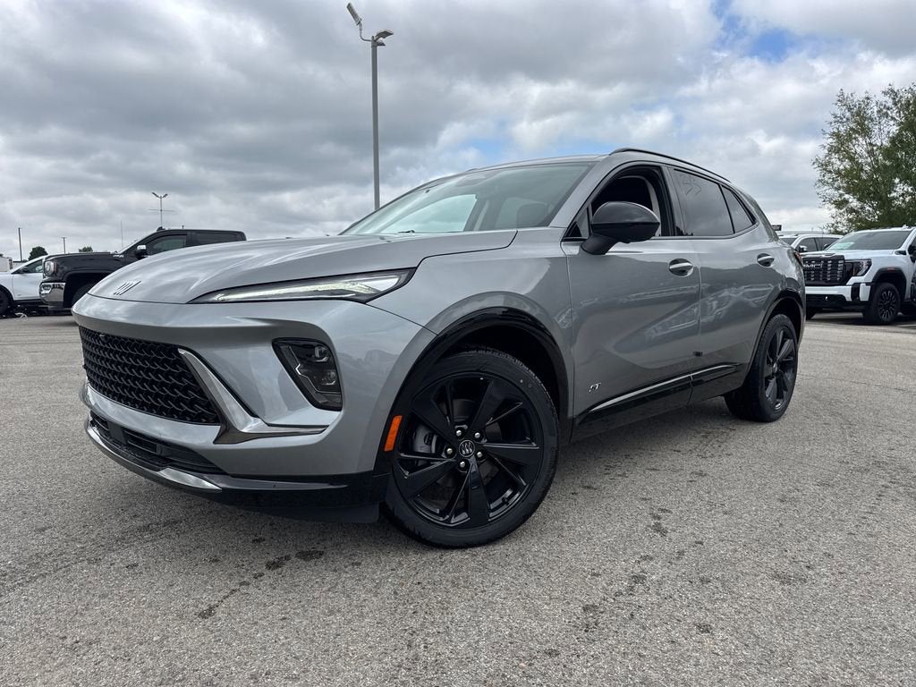 2026 Buick Envision Sport Touring in Moonstone Gray Metallic — front three-quarter view
