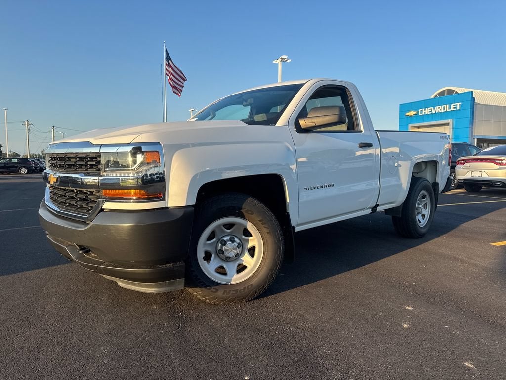 2017 Chevrolet Silverado 1500 Work Truck in Summit White — front three-quarter view