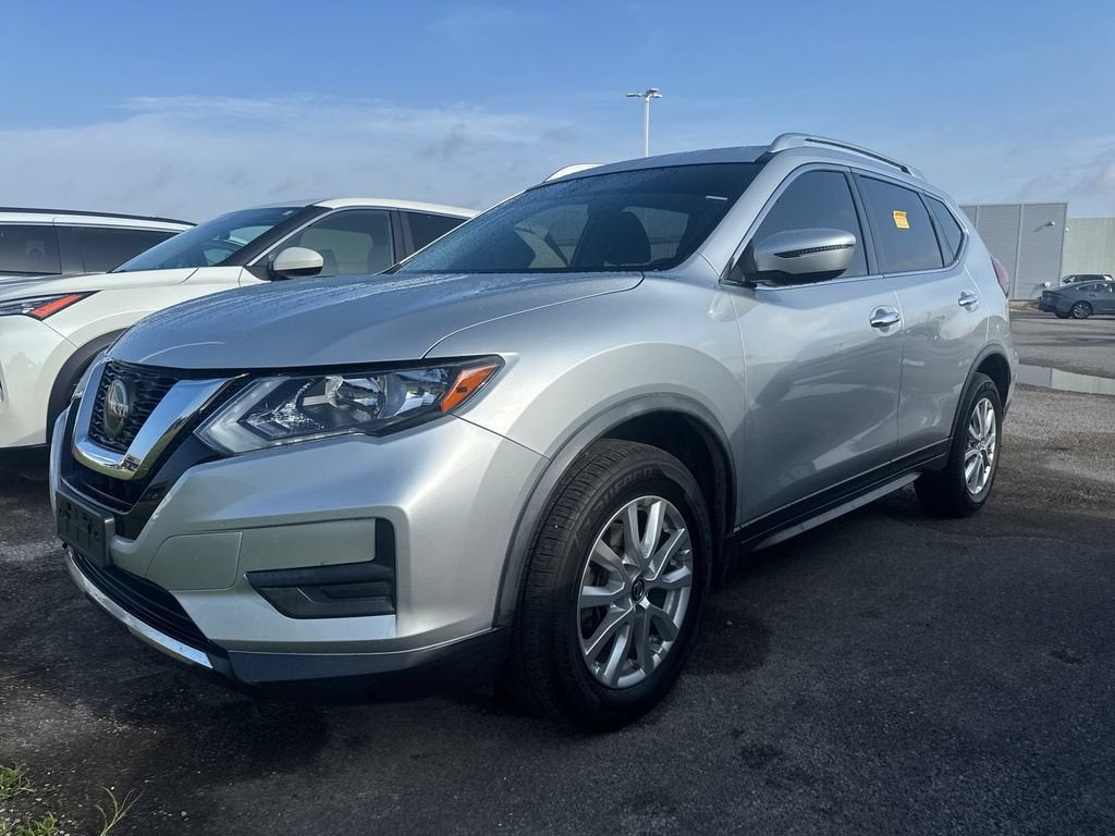 2020 Nissan Rogue SV in Brilliant Silver — front three-quarter view
