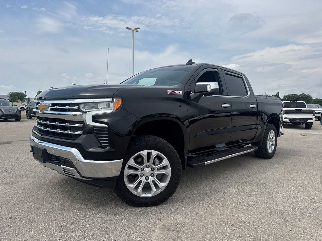 2023 Chevrolet Silverado 1500 LTZ in Black — front three-quarter view